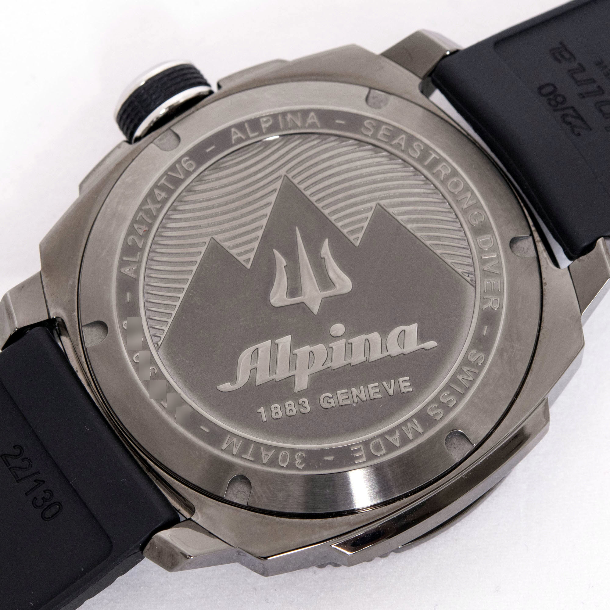 Alpina Seastrong Diver GMT Date Blue Quartz Men's Watch Ref. AL-247LNN4TV6