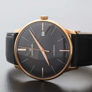 Junghans Meister classic Automatic Black Dial Gold PVD Coating Date 027/7513.00