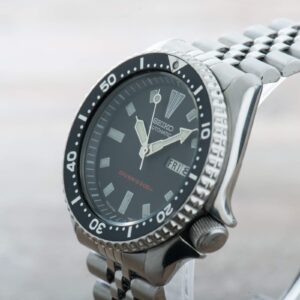 Seiko SKX173 Divers Watch Jubilee bracelet 150M Day Date Original Men #0333
