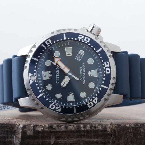 Citizen Promaster Professional Diver Date Mens Blue Watch Eco Drive BN0151-09L