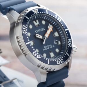 Citizen Promaster Professional Diver Date Mens Blue Watch Eco Drive BN0151-09L