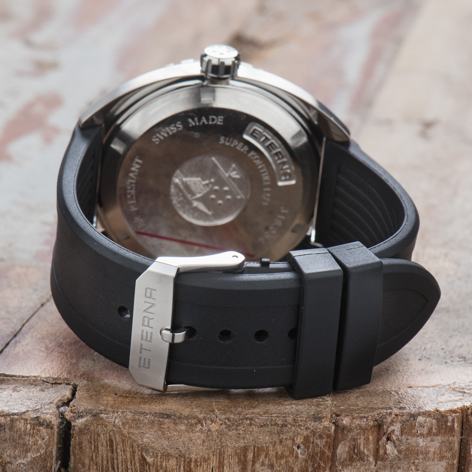 New Eterna Super KonTiki Automatic Rubber strap Watch Big 45mm 1273.41