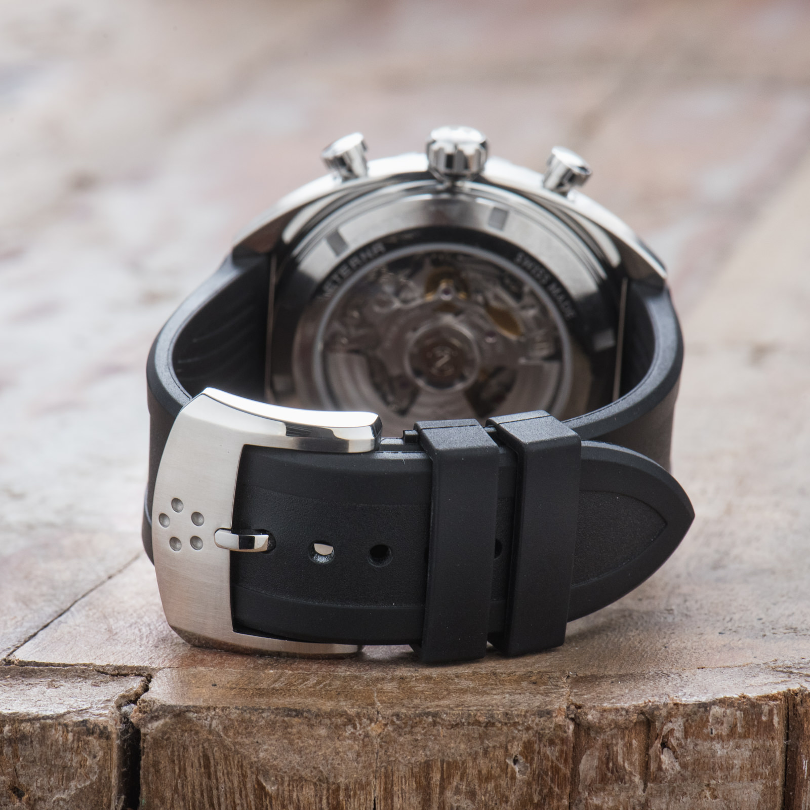 New Eterna Super KonTiki Chronograph Manufacture Automatic Black watch 7770.41