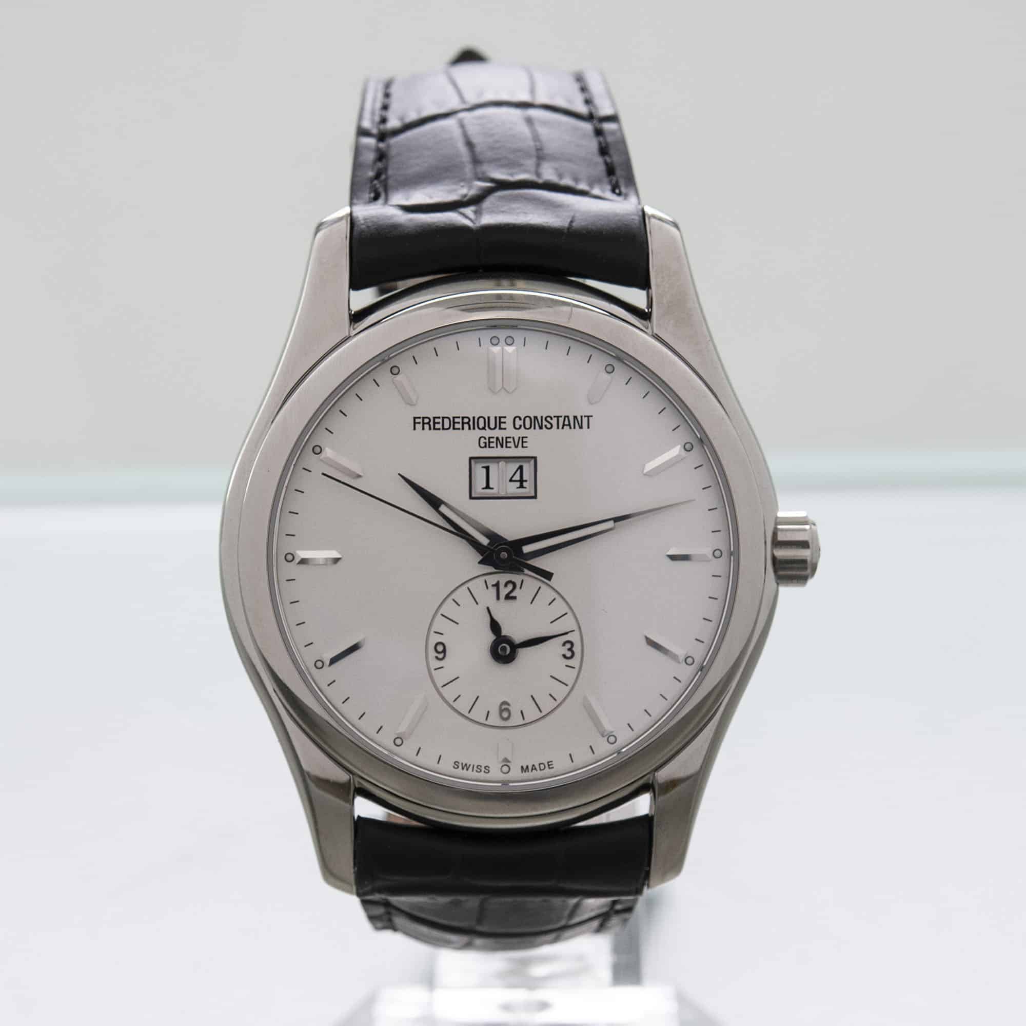Frederique Constant Clear Vision Big Date Dual Time Automatic Watch FC-325S6B6